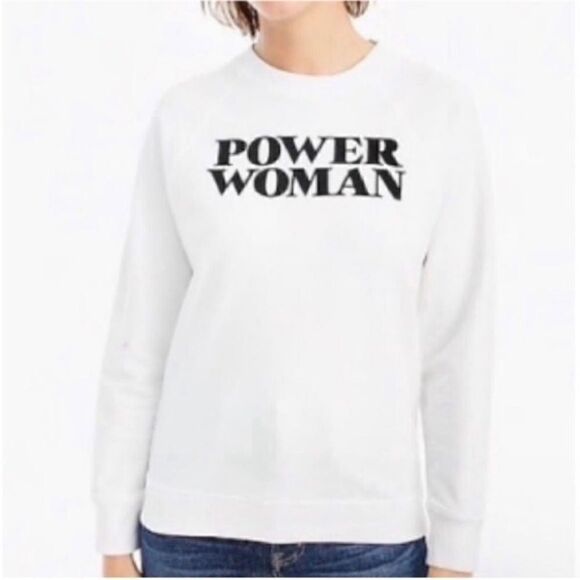 J Crew X Prinkshop Power Women Crewneck Sweater - Picture 2 of 7
